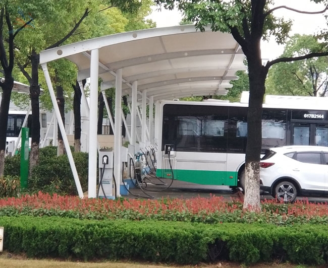 膜結(jié)構(gòu)停車(chē)篷mjg008